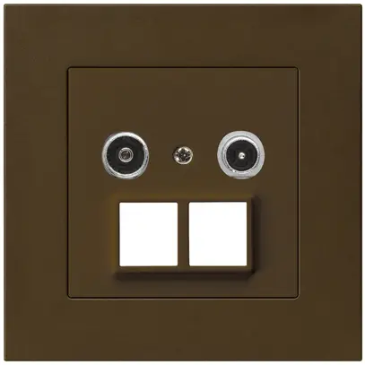 Prise multimédia ENC kallysto.pro R/TV 19dB 2GHz brun 