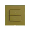 Kit copertura per interruttore tapparelle 1c/2t Edue Wiser olive 