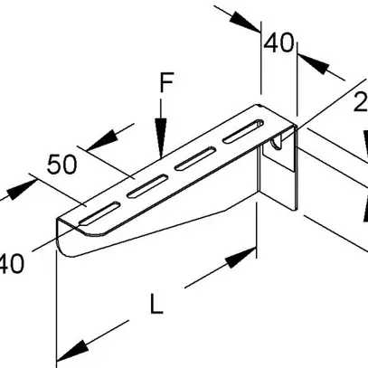 Mensola murale 110×60mm zinc.send. 