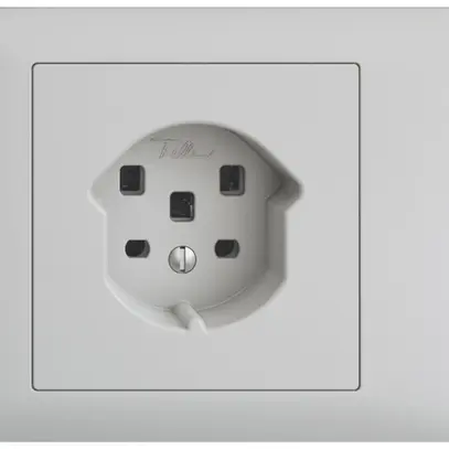 Prise INC EDIZIOdue T25 16A gris clair, 53mm bornes enf. 