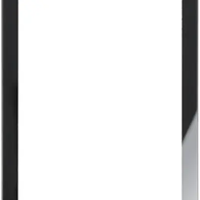 Cadre design vidéo Hager elcom.touch carré verre noir 