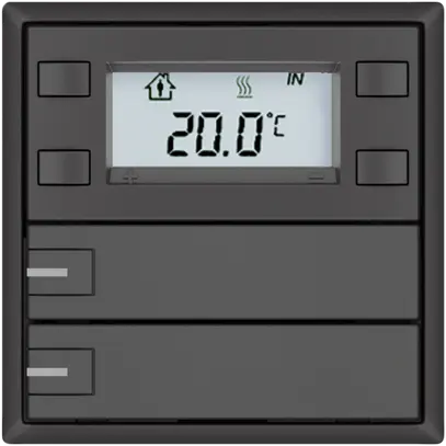 Poussoir RTH EDIZIO.liv SNAPFIX® a.RGB-LED 2×touches comm.1T grf 