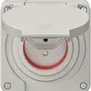 Prise NEVO N.CO 1×T13, IP55 d'après SN 441011, a.joint rouge, gris clair 