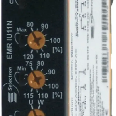 Relè di sorveglianza tensione EMR IU11N 1CC, 1 fase, 24VAC/DC, 230VAC 