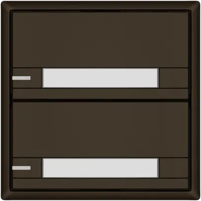 Poussoir KNX RGB EDIZIO.liv SNAPFIX® capteur temp.RGB-LED étiqu.2×com.2T br 