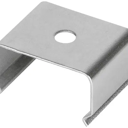Clip di fissaggio LDV PM04/MB, per profilo a flangia PM04, argento 