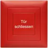 Tasto INC BSW EDIZIOdue, testo <Tür schliessen> IP20, rosso 