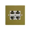Presa INC 4×RJ45/s 4P sep. EDIZIOdue olive ITplus 