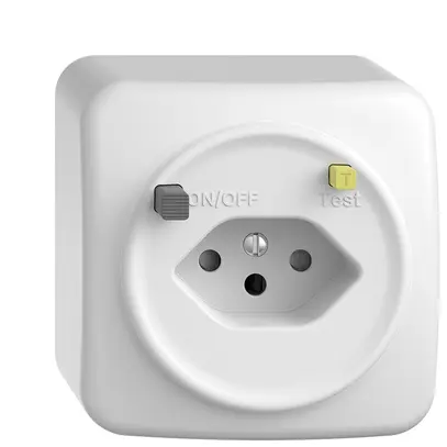 Prise AP STANDARDdue T13 FI 30mA blanc 