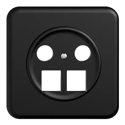 Kit di copertura INC Sdue QMI, p.presa multimedia, p.2×RJ45 Keystone, p.Ø60mm ne 