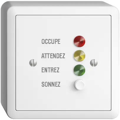 Stazione da porta AP EDIZIOdue bianco, per segnale di chiamata, francese 