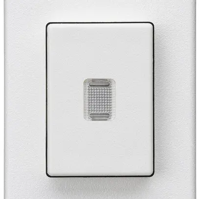 Poussoir INC Hager FLF 10A/250V 0/1L illuminé blanc 