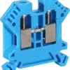 Morsetto di passaggio componibile Woertz 0.5…6mm² 41A 1000V vite 2×1 DIN 35mm bl 