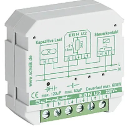 Limitatore di corrente impulsi accensione INS Schalk EBN U2, 230V 10A, 60/120uF 
