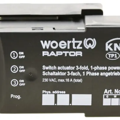 Attuatore-commutatore Woertz, 3 volte KNX L2NPE 