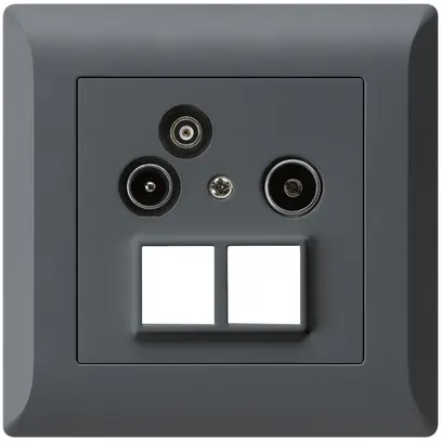 Presa antenna INC R/TV/dati kallysto.line HMS 2GHz 19db antracite 