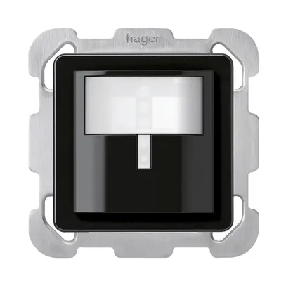 Rilevatore di movimento INC Hager basico B 3 fili nero 