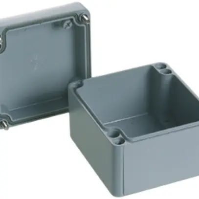 Scatola di derivazione AP Al 75×80×57mm grigio IP65 Lithos Woertz 