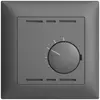Thermostat d'ambiance ENC EDIZIOdue gris foncé, sans interrupteur 