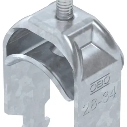 Fixation rapide BET 2056 pied à H métal 28…34mm 1×câble acier Zn-ch-im 