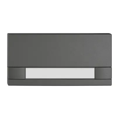 Poussoir 1/2 EDIZIO.liv SNAPFIX® p.KNX&UNI s.LED a.étiquette comm.2touch.grf 