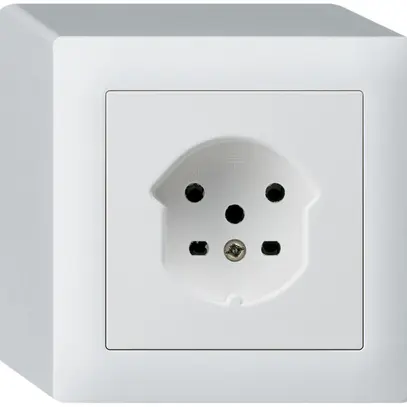 Presa AP HA kallysto tipo 15 con morsetti a innesto bianco 