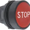 Poussoir Schneider Electric plat I rouge 