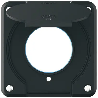 Parte superiore robusto per presa IP55 con guarnizione tonda & lenticchia nero 