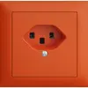 Prise INC EDIZIOdue T23 16A orange, bornes à vis 