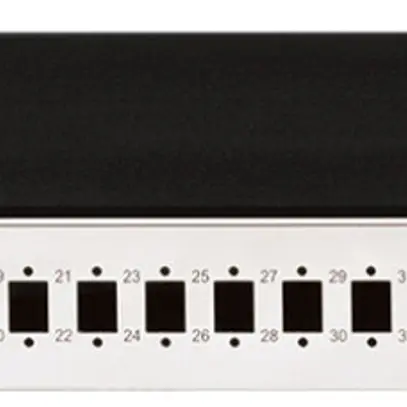 Pannello FO 19" Hager HMS LC S/SC S/E2000 nichelato 