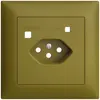 Frontset EDIZIOdue zu FI-Steckdose FMI, T13, olive 