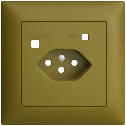 Kit frontale EDIZIOdue per presa FI FMI, T13, olive 