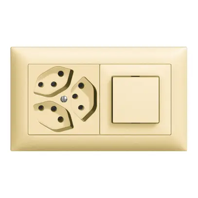 Combinazione INC EDIZIOdue 3×T13 +3/1P vanille, orizzontale 