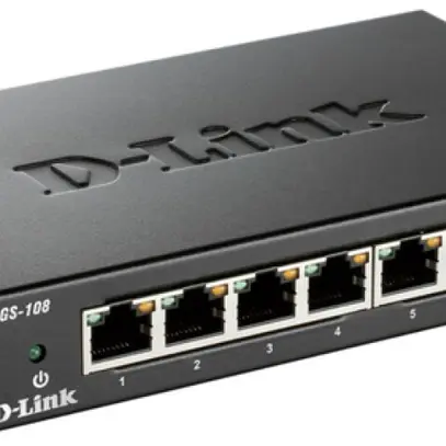 Switch D-Link DGS-108/E, 8-Port unmanaged Gigabit 