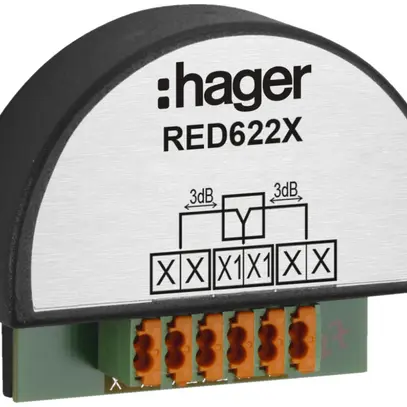 Distributore audio/video INC Hager 2 volte 2-fili, per citofono 