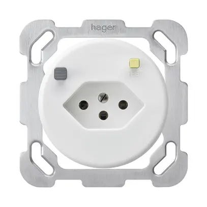 Presa INC basico B T13 FI 30mA bianco 