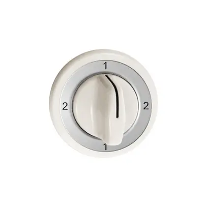 Kit frontale Feller 2-1-2-1 bianco, per interr.rotativo 