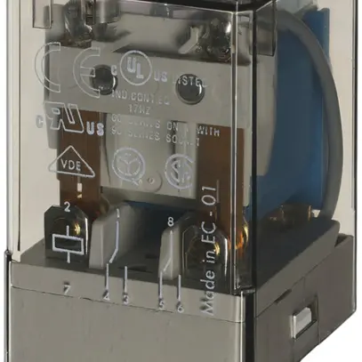 Relais industriel Finder 60.12.9.024.0040, 2C 10A/24VDC AgNi 8L 