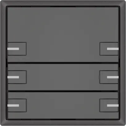 Pulsante universale EDIZIO.liv UNI SNAPFIX® c.LED RGB 3× com.2T grs 