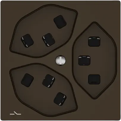 Presa EDIZIO.liv SNAPFIX® 3×T23 1×S ma 