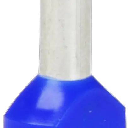 Embout de câble jumelé isolé 2×2.5mm²/9mm bleu 