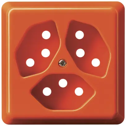 Presa AP basico 3×tipo 13 arancione 