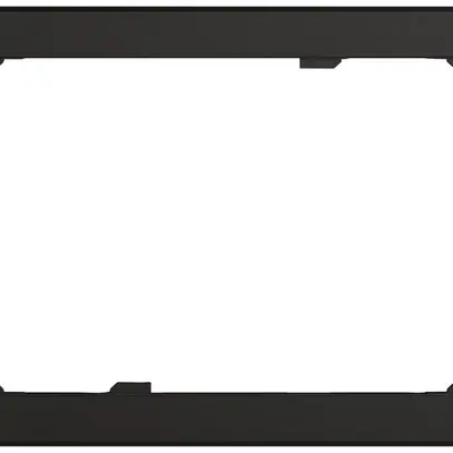 Piastra frontale EDIZIO.liv SNAPFIX® per KNX-Panel 7" 120×180 mm ne 