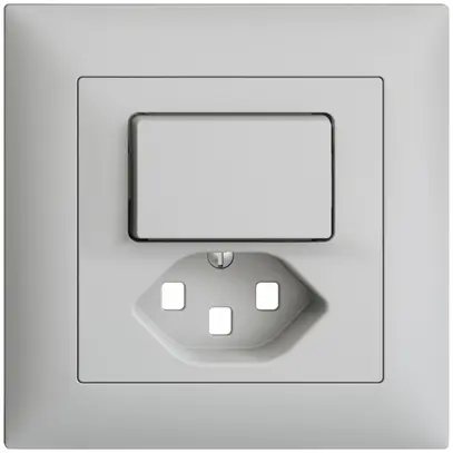 Kit frontal ENC EDIZIOdue gris clair 88×88mm T23 