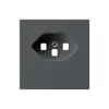 Placca frontale kallysto T23 antracite 60×60 per presa morsetti a vite 
