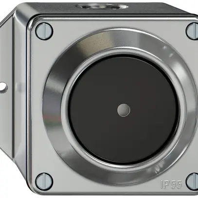 Interruttore a pulsante luminoso AP ELEMENT sch 3/1L 16A 250V LED alluminio 