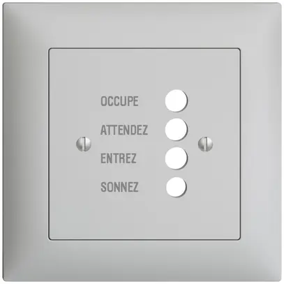 Kit front. INC EDIZIOdue grigio chiaro, 88×88 per stazion.d.porta 1334.F 