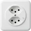 Presa INC basico 2×tipo 13S bianco 