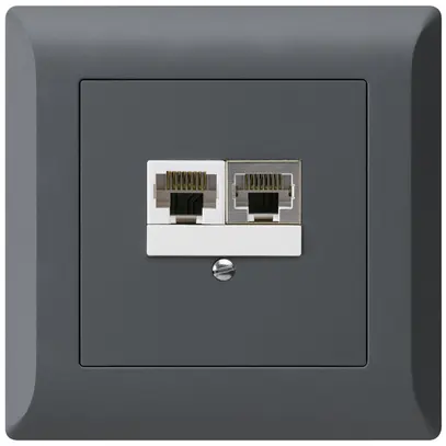 Scatola INC kallysto.line 2×RJ45s+u separato antracite 
