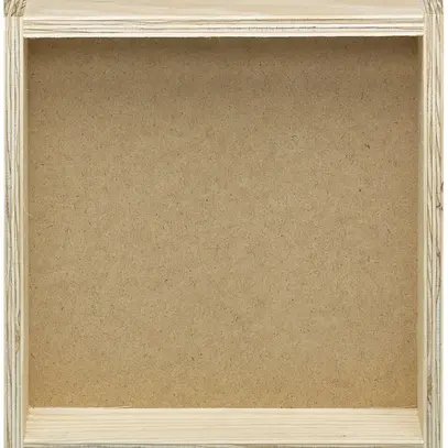 Scatola incastrata robusto 3×3 legno grezzo 